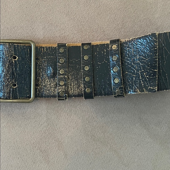 Miu Miu Black Distressed Vintage Belt main image 7